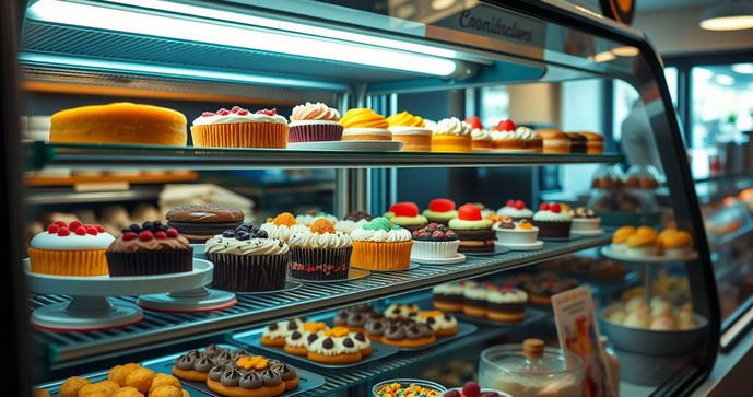 Vitrine refrigerada para doces: conservação com exposição atrativa