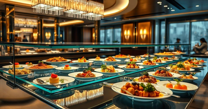 Balcões de luxo ramo alimentício para elevar sua apresentação